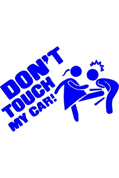 Oracal Car sticker "Don't touch my car", 20cm, blue
