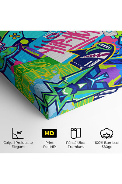 Arthub Canvas Painting, Bedroom And Living Room, Modern, Colorful Hip Hop