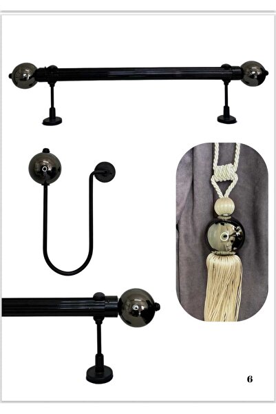 RUSTIKCIM ANTİK RUSTİK FON PERDE ASKISI TTMFÜME001-250CM