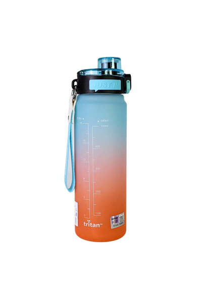 SAFECARE Reusable Bottle, 680 ml, Turquoise-Orange Gradient