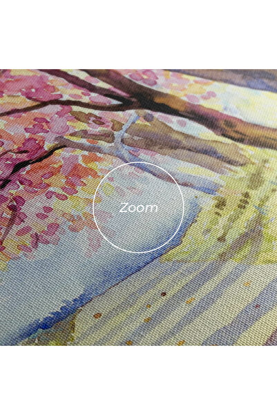 Arthub Canvas Painting, Bedroom And Living Room, Landscapes, Watercolor Spring Landscape