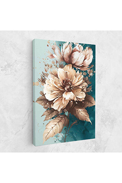 Arthub Canvas Painting, Bedroom And Living Room, Modern, Flower Green Watercolor