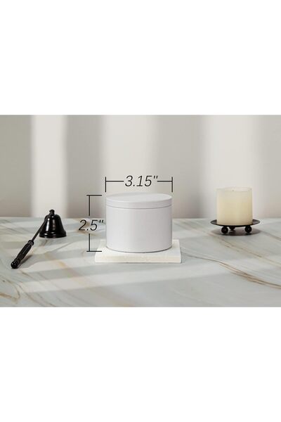 Generic Aroparc White Candle Tins 8 oz, 24 Pack, Straight-Sided Large Containers - White