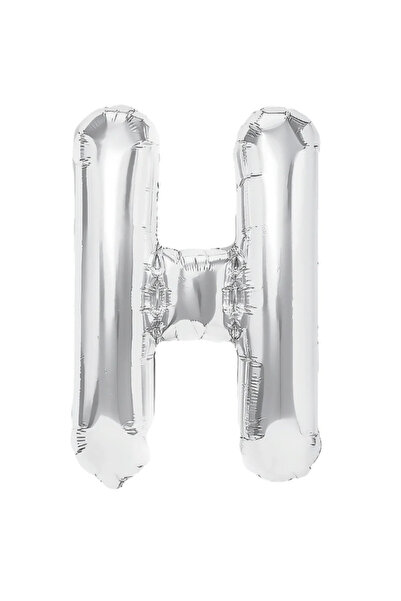 SDEPOT Balon folie SDEPOT, argintiu, în formă de litera H, 40 cm