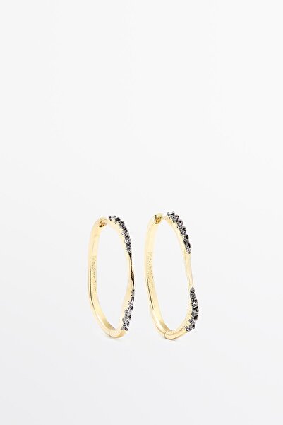 Massimo Dutti Parlak taşlı küpe