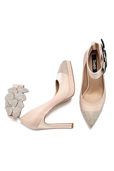 Dedos Women's Special Stone Ankle Strap High Heel Platform Shoes 6015