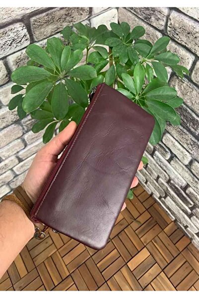 GUARD Hand Knitted Small Size Claret Red Genuine Leather Women's Bag