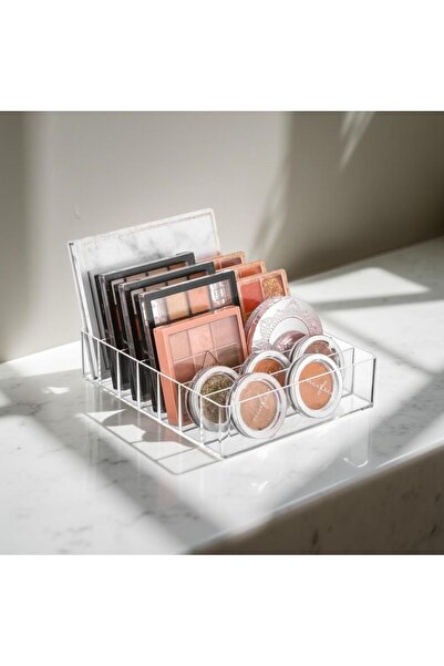 TIVIVOR Göz Farı, Ruj, Göz Paleti, Makyaj Malzemeleri Organizeri Bölmeli Düze...