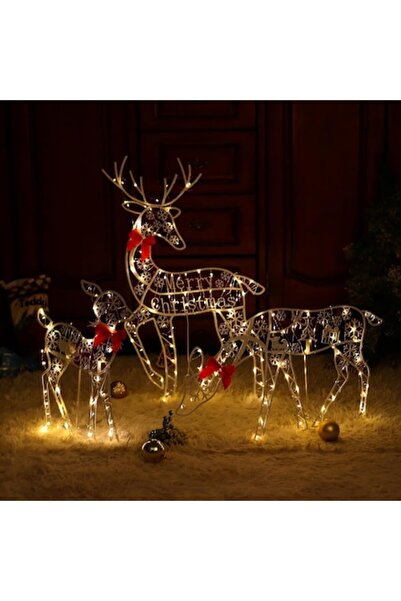 OEM Illuminated Christmas decoration, outdoor reindeer, acrylic, weather-resistant, 60x40cm