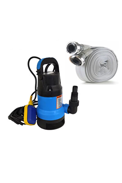 DDT Pachet promoțional Pompă de apă murdară 750 W, 6000 l/h, înfășurare din c...