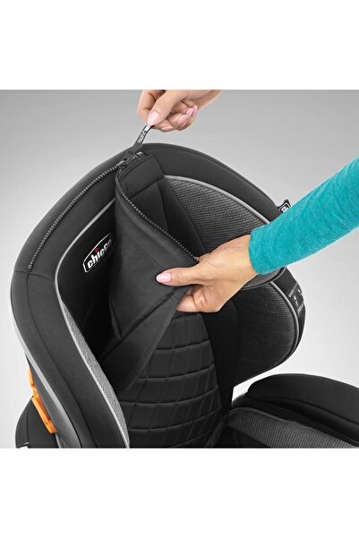 Chicco KidFit Zip Air Plus 2-in-1 Belt-Positioning Booster Car Seat 40-110lbs, Quantum
