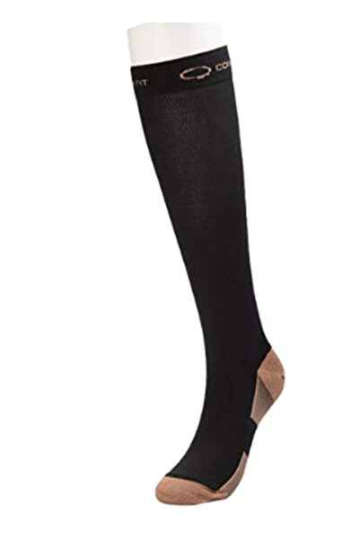 MANDU Ciorapi compresivi pentru alergare atletism sarcina calatorii Unisex Negru L/XL