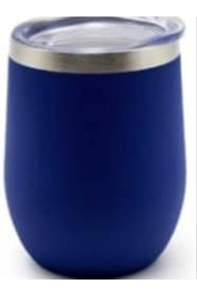 WDA Stainless Steel Coffee Mug, Blue, 355 ml