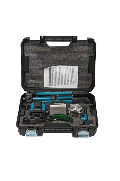 DDT Nivelă laser profesională DDT-KRISTAL 16 linii 4D, verde, cu 2 baterii Li-Ion, telecomandă, trepied