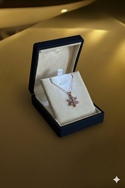 ADA LİFE GÜMÜŞ (PREMİUM IŞIKLI KUTULU) 925 Ayar Gümüş pembe Taşlı Lotus Çiçeğ...