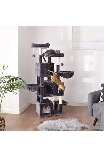 Selgot Cat Play Set, Size 55 x 40 x 164 cm, 6 Levels, Color Gray