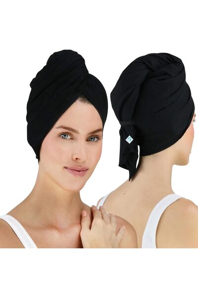 Generic Hair RePear Ultimate Long Hair Towel, 21 x 44 in, Black