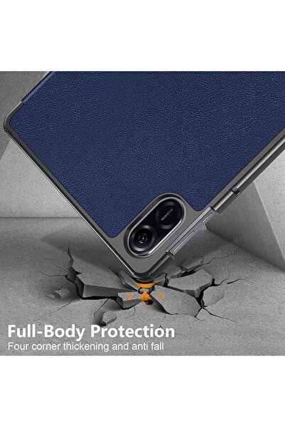neslin Tablet Cover for Honor Pad X9/X8 Pro 11.5in Tri-Fold Hard PC Case (Blue)