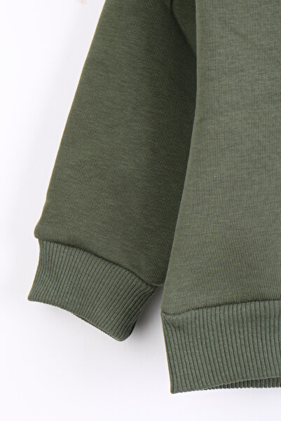 kinderos Teddy Bear Printed Thick Children's Sweatshirt - 26K 1625