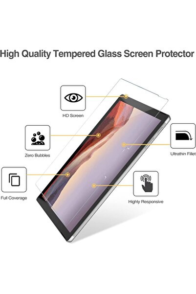 PROCASE 2 Pack Tempered Glass Screen Protector for 12.3" Microsoft Surface Pro 7 Plus/7/6/5/4