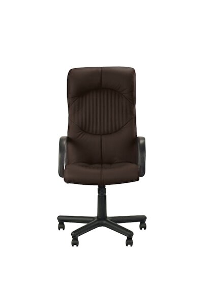 Ergonica Scaun directorial GERMINI, piele ecologică maro închis