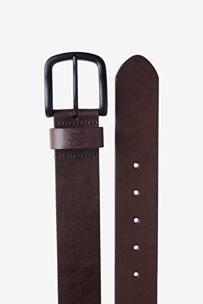 Ted Baker SİYAH NİKEL TOKALI DERİ KEMER