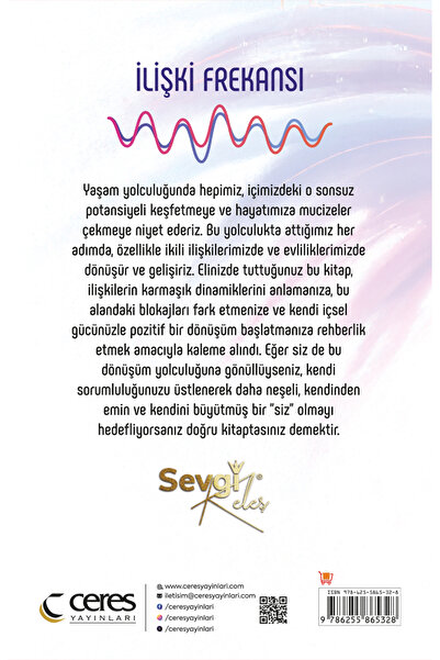 Ceres Yayınları İlişki Frekansı Sevgi Keleş Flörtten Evliliğe İlişkilerin Enerjetik Anatomisi