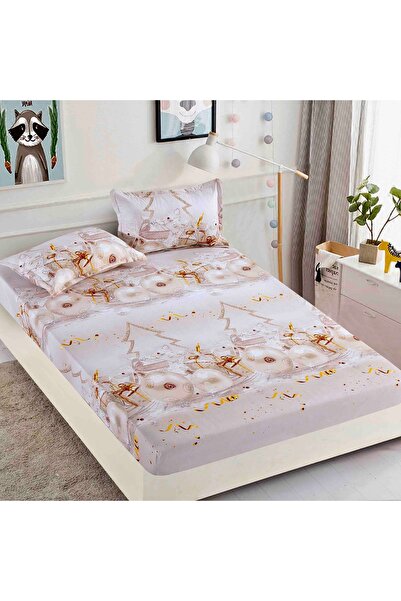 Inovius Husa pat Craciun cu elastic 180×200 Finet + 2 fete perna JJJ5076