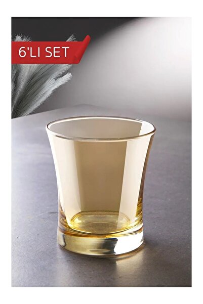 VESTA Concept 6’lı Kahve Yanı Bardak Seti – Gold, 200 ml Su Bardağı