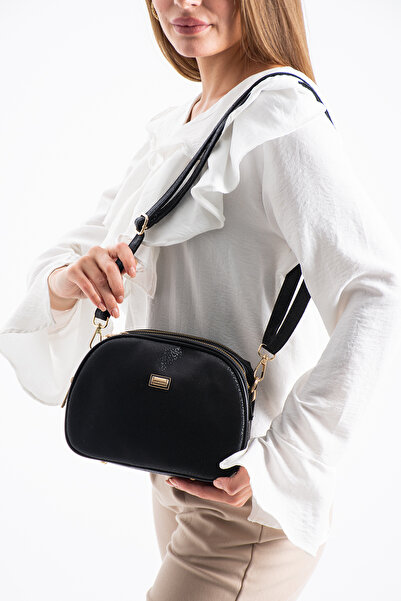 Sanmorris Jasminel Suni Deri 4 Bölmeli Ayarlanabilir Çapraz Askılı Çapraz Ve Omuz Çantası