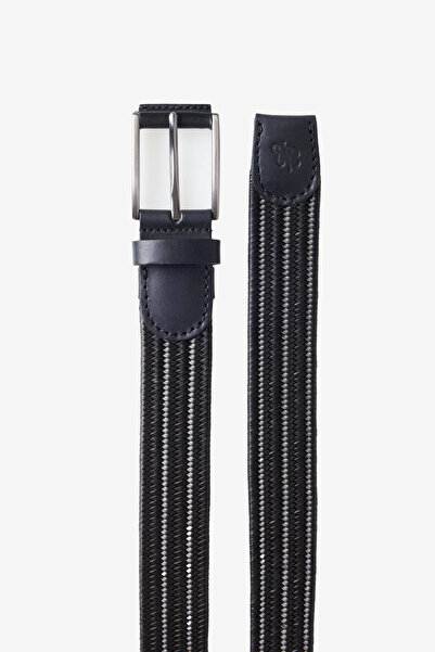 Ted Baker LASTİKLİ ÖRGÜ DERİ KEMER