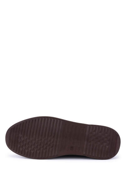 Tamer Tanca Women's Genuine Leather Brown Patent Leather Casual Boots