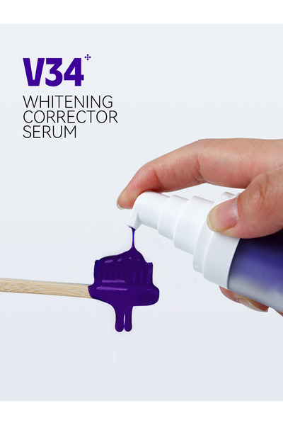 DMYRDH Purple Toothpaste Teeth Whitening V34 Colour Corrector Serum Gel Whitening Kit Teeth Stain Removal