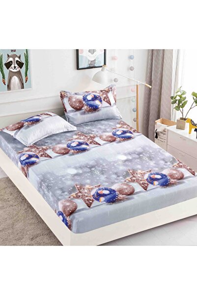 Inovius Husa pat Craciun cu elastic 180×200 Finet + 2 fete perna JJJ5077