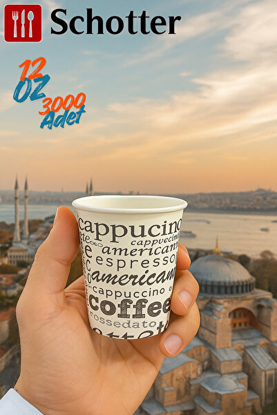 Schotter Turkish Coffee – Espresso Shot Paper Cup 4 oz 1 Box (3000 Pieces)