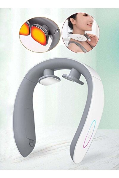 Bukela Electric Neck and Shoulder Massager with Heat, 3-Head Deep Tissue Massage