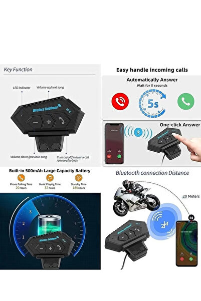 VICTGOAL DOT Certified Bluetooth Flip-Up Motorcycle Helmet-size XL（المقاس XL）