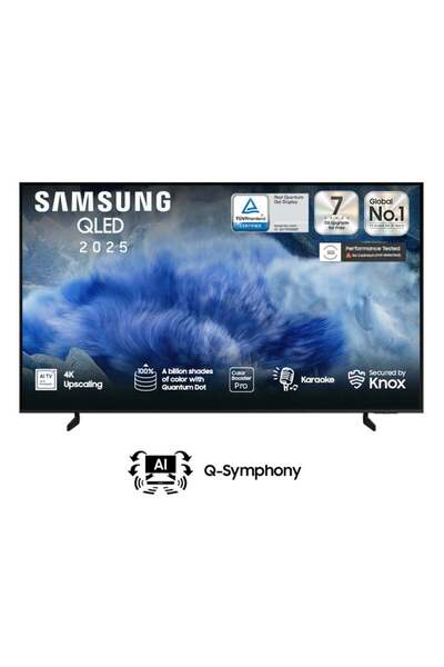 Samsung 65 Inch QLED 4K TV, 4K Upscaling, AirSlim design, AVA, Secured by Knox