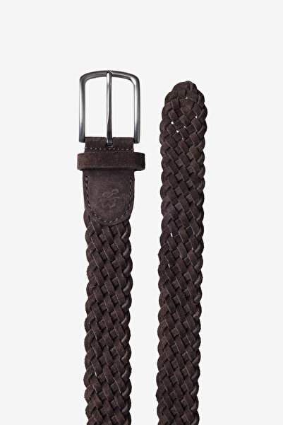 Ted Baker SÜET ÖRGÜ DERİ KEMER