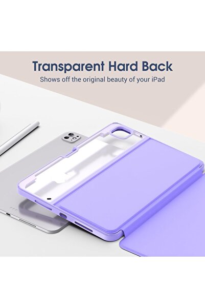 PROCASE Smart Case for iPad Pro 11-inch (2025 M5 / 2024 M4) with Pencil Holder - Purple