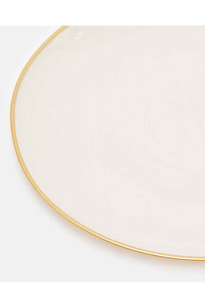 REDTAG Beige Round Glass Dinner Set (24 Piece)