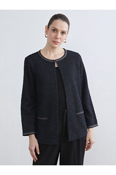 LC Waikiki Crew Neck Patterned Women's Cardigan
