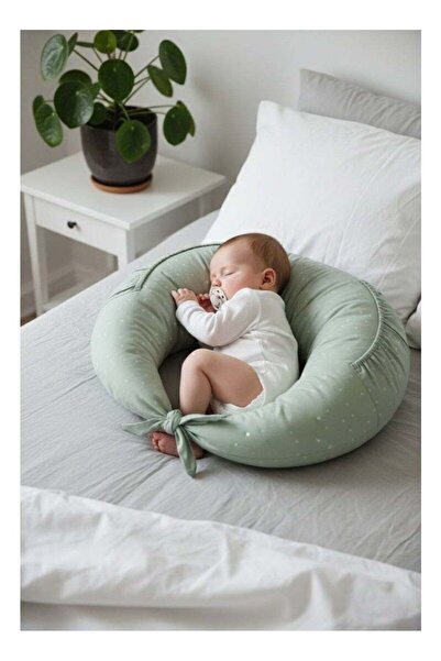 Fun Moment Soft Nursing Pillow,Removable and washable linen fabric 110 x 54 cm