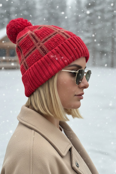 novon Nordic Design Premium Beanie with Warm Fur Inside and Soft Texture