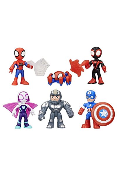 Marvel Set of 5 Spidey and His Amazing Friends figurines, 10 cm, Multicolor