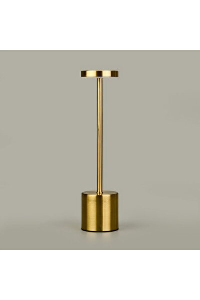 Petrix Dekoratif Şarjlı Dokunmatik Masa Lambası - Gold - 31 cm
