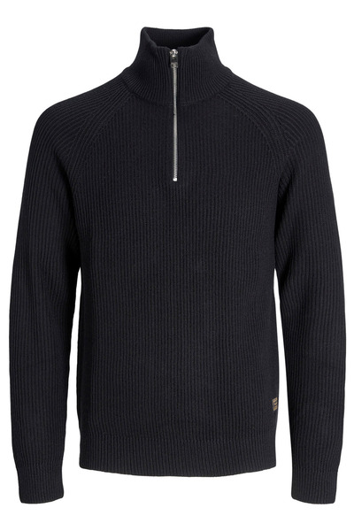 Jack & Jones Jack & Jonesjjpannel Cotton Blend Regular Fit Half Zip Mock Neck Sweater Men's Sweater 12278919