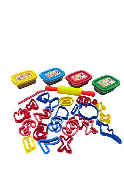 Kids Mode Play Dough 4 Colors & 26-Piece Mold Set