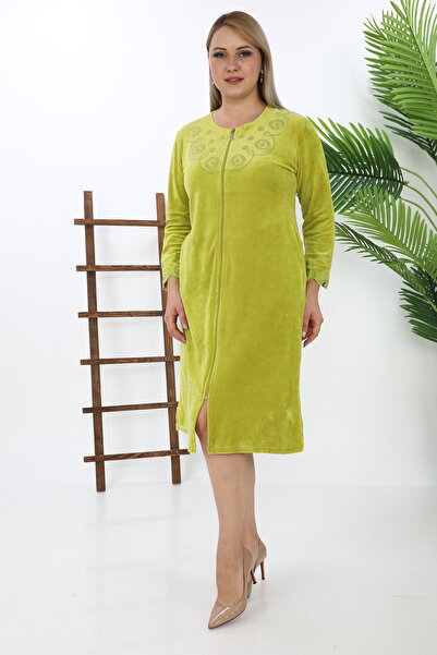 STELLETO Combed Cotton Velvet Warm Cotton Winter Zippered Dress