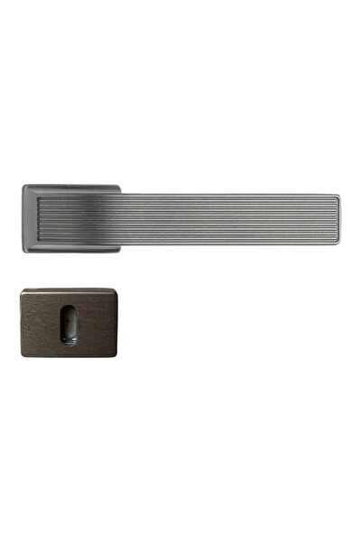 System Jedı Rozetli Kapı Kolu Kalaylı Siyah Saten Renk Oda Rozetli